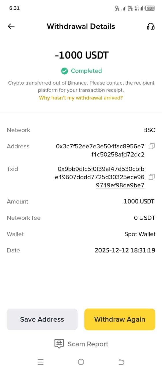 Customer Flash USDT testimonial